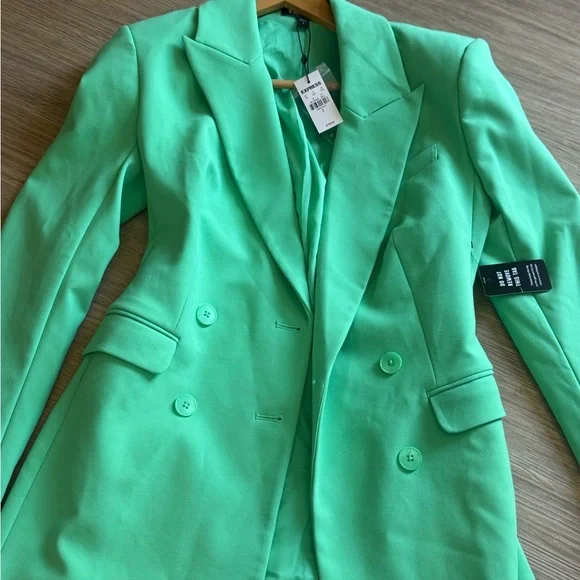 Express Vibrant Green Blouse - Picture 3 of 3